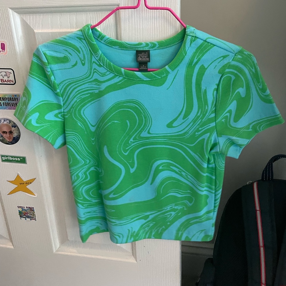 Target Wild Fable cropped shirt